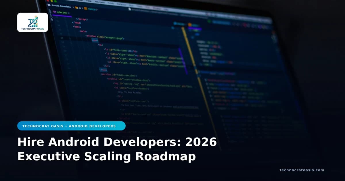 Hire Android Developers: 2026 Executive Scaling Roadmap