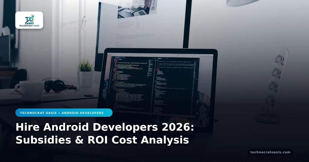 Hire Android Developers 2026: Subsidies & ROI Cost Analysis