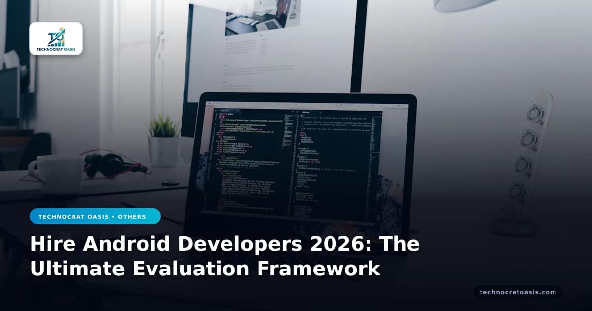 Hire Android Developers 2026: The Ultimate Evaluation Framework
