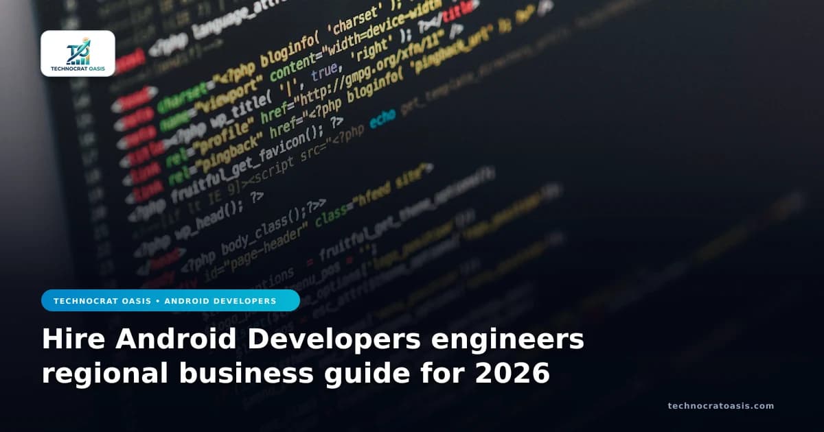 Hire Android Developers engineers regional business guide for 2026