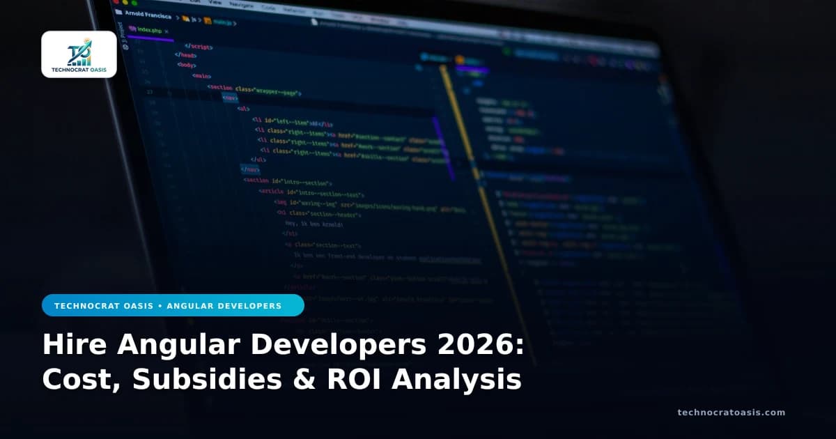 Hire Angular Developers 2026: Cost, Subsidies & ROI Analysis