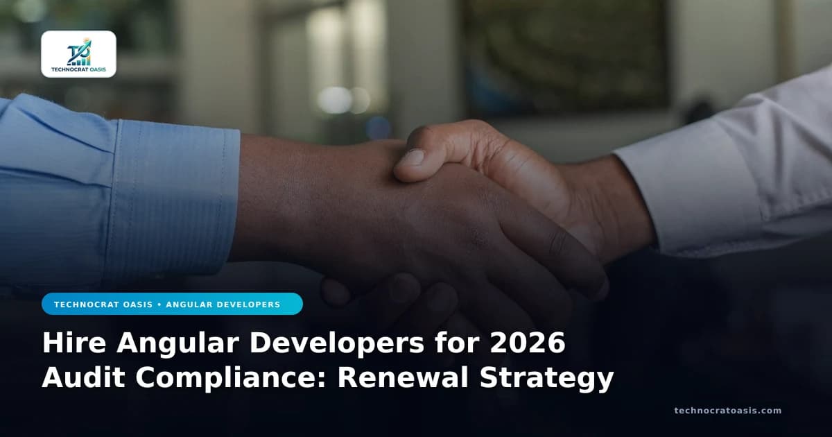 Hire Angular Developers for 2026 Audit Compliance: Renewal Strategy