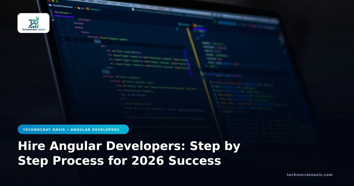 Hire Angular Developers: Step by Step Process for 2026 Success