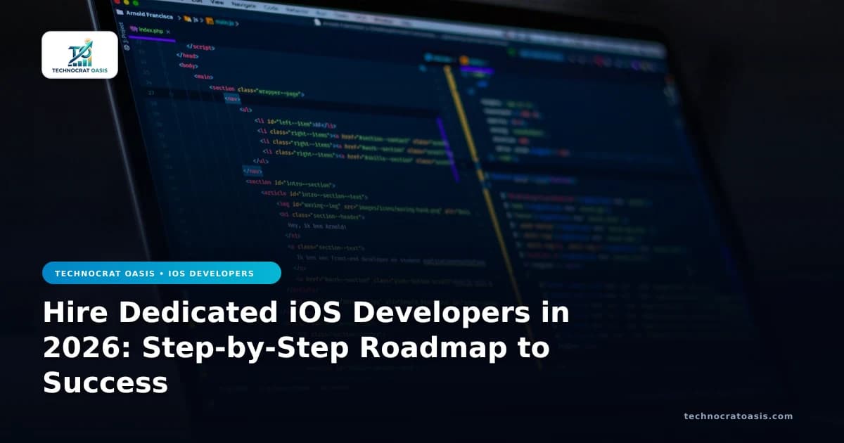 Hire Dedicated iOS Developers in 2026: Step-by-Step Roadmap to Success