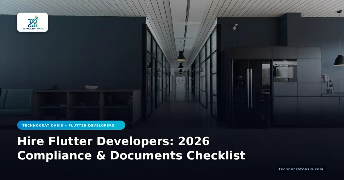 Hire Flutter Developers: 2026 Compliance & Documents Checklist