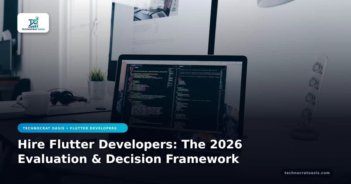 Hire Flutter Developers: The 2026 Evaluation & Decision Framework
