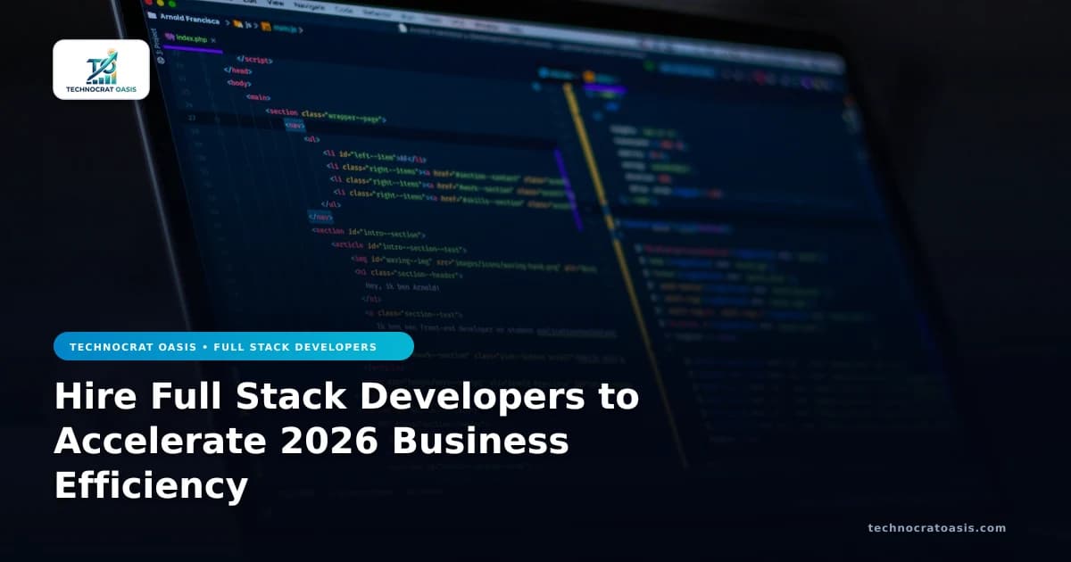 Hire Full Stack Developers to Accelerate 2026 Business Efficiency