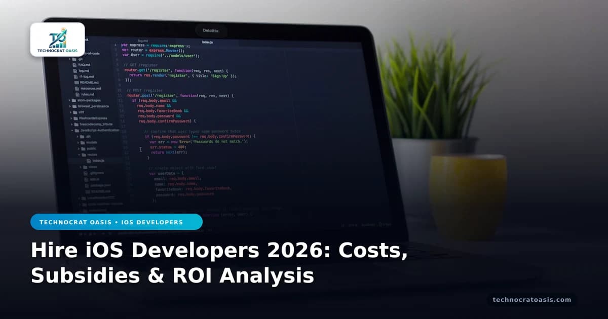 Hire iOS Developers 2026: Costs, Subsidies & ROI Analysis