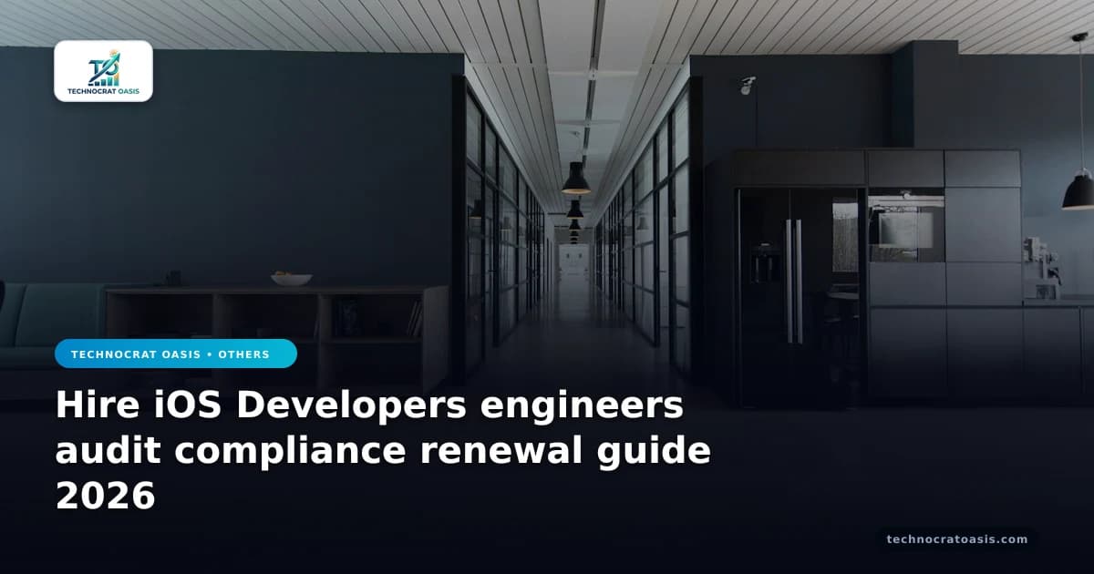 Hire iOS Developers engineers audit compliance renewal guide 2026