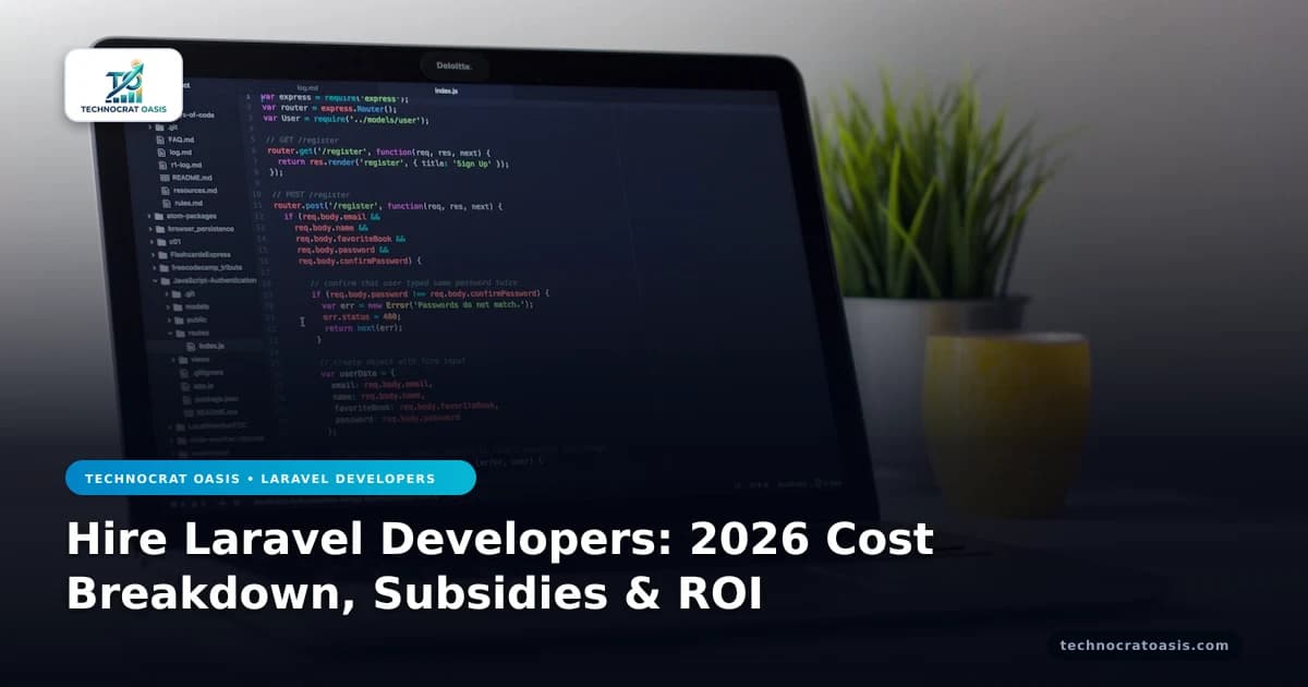 Hire Laravel Developers: 2026 Cost Breakdown, Subsidies & ROI