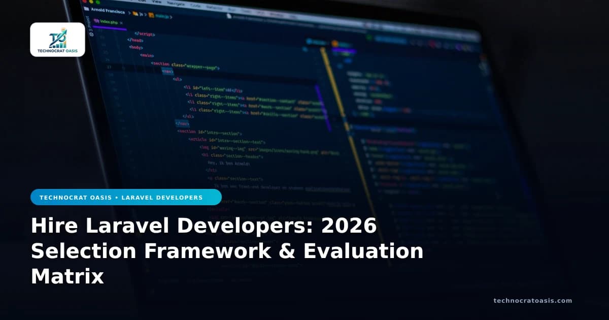 Hire Laravel Developers: 2026 Selection Framework & Evaluation Matrix
