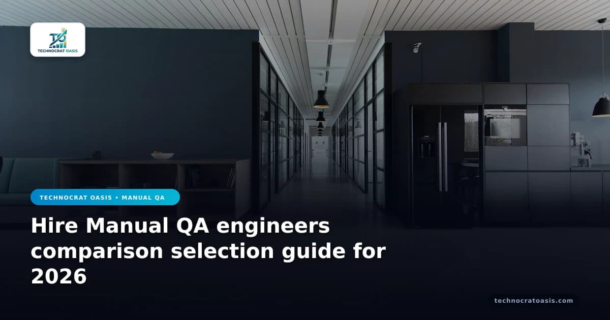 Hire Manual QA engineers comparison selection guide for 2026