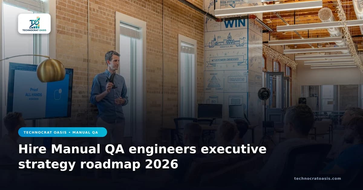 Hire Manual QA engineers executive strategy roadmap 2026
