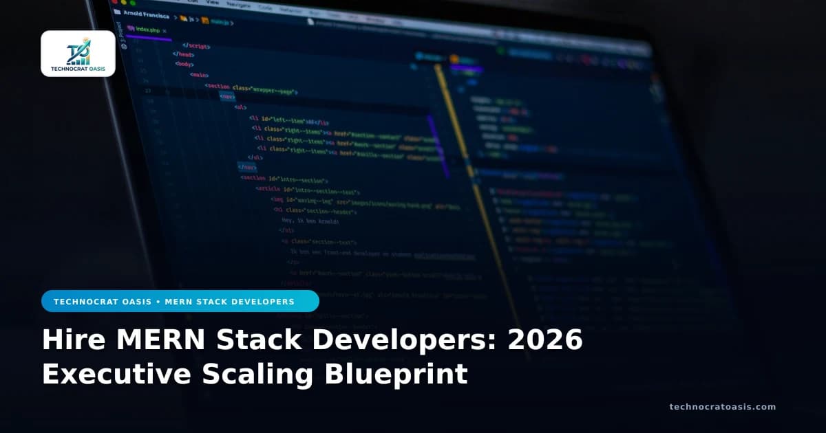 Hire MERN Stack Developers: 2026 Executive Scaling Blueprint