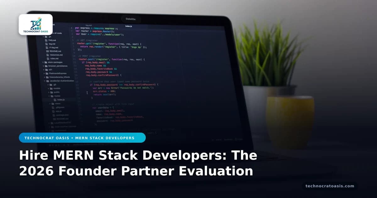 Hire MERN Stack Developers: The 2026 Founder Partner Evaluation