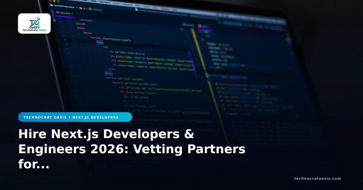 Hire Next.js Developers & Engineers 2026: Vetting Partners for Growth