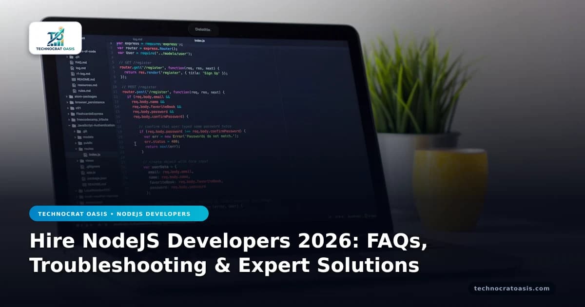 Hire NodeJS Developers 2026: FAQs, Troubleshooting & Expert Solutions