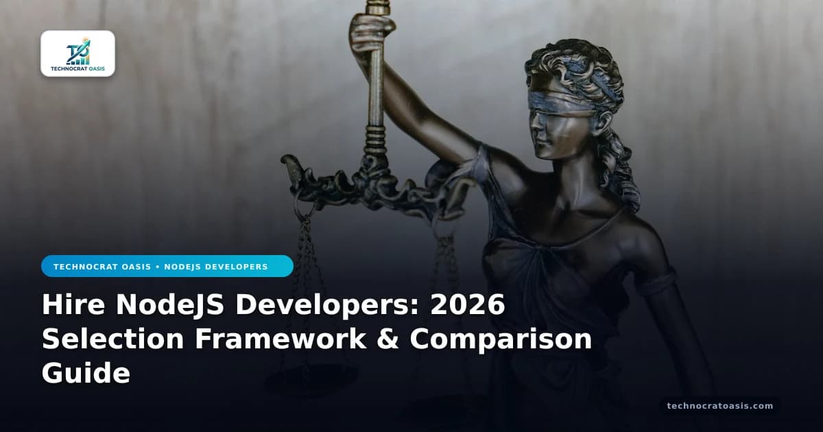 Hire NodeJS Developers: 2026 Selection Framework & Comparison Guide