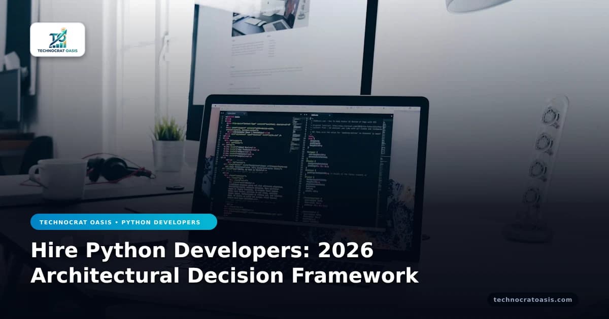 Hire Python Developers: 2026 Architectural Decision Framework