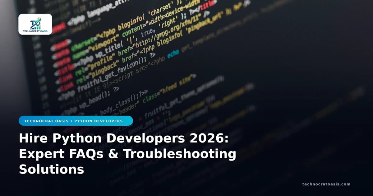 Hire Python Developers 2026: Expert FAQs & Troubleshooting Solutions
