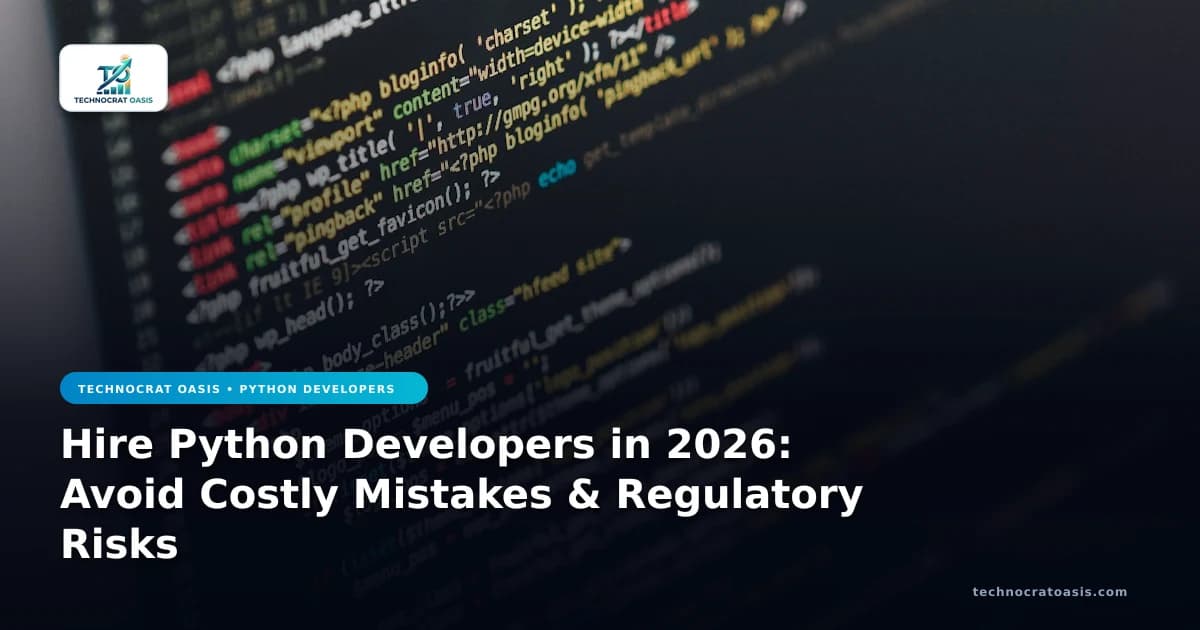 Hire Python Developers in 2026: Avoid Costly Mistakes & Regulatory Risks