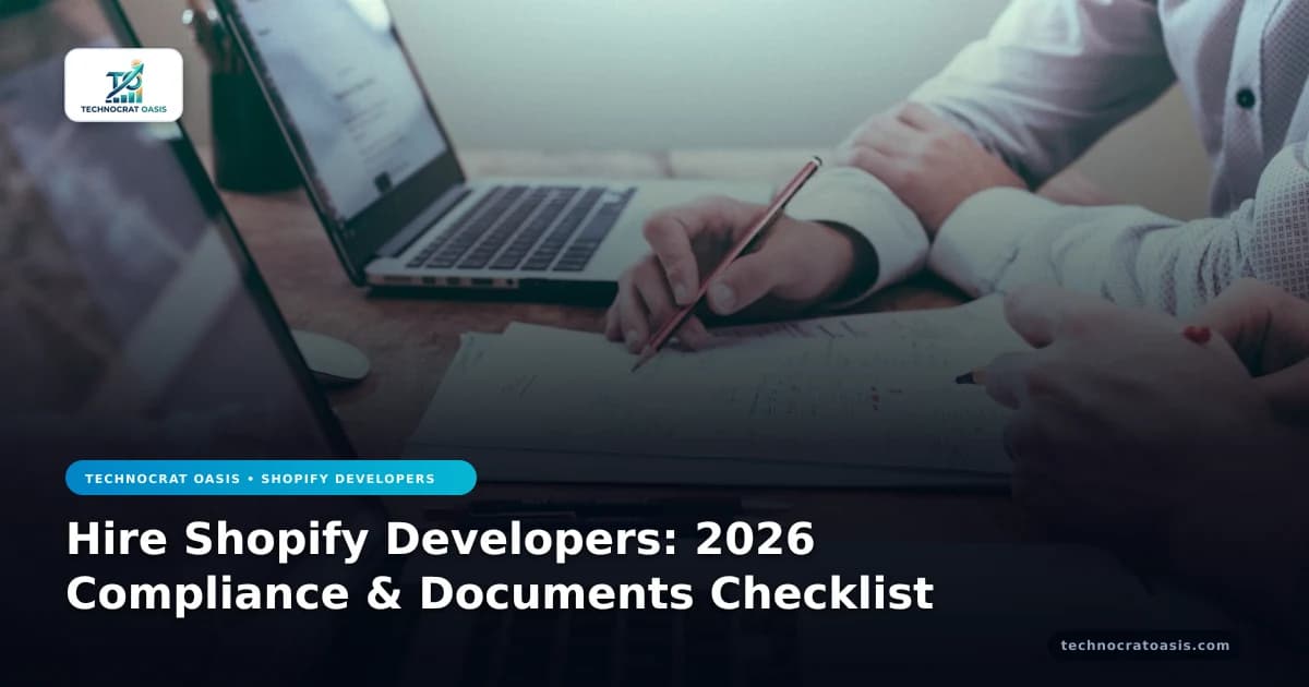 Hire Shopify Developers: 2026 Compliance & Documents Checklist