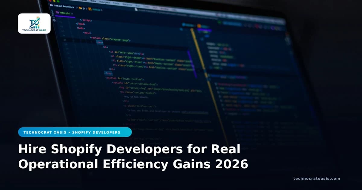 Hire Shopify Developers for Real Operational Efficiency Gains 2026