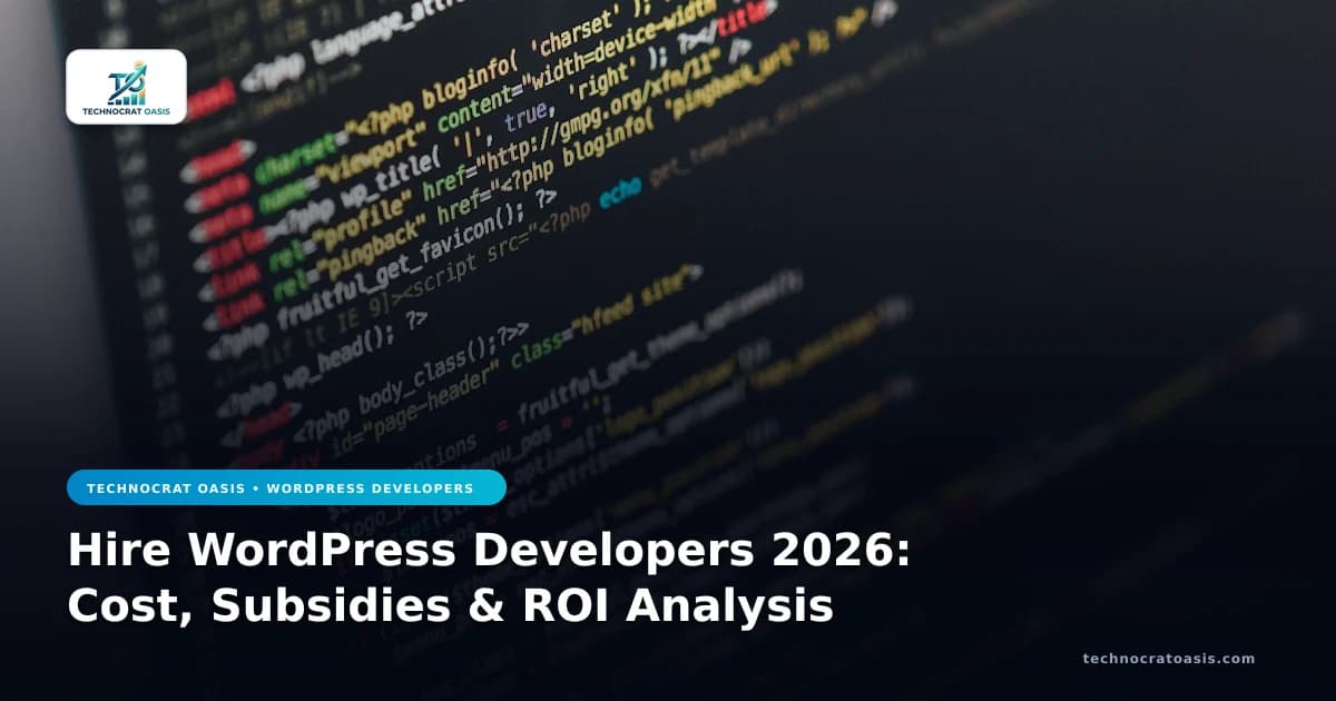 Hire WordPress Developers 2026: Cost, Subsidies & ROI Analysis