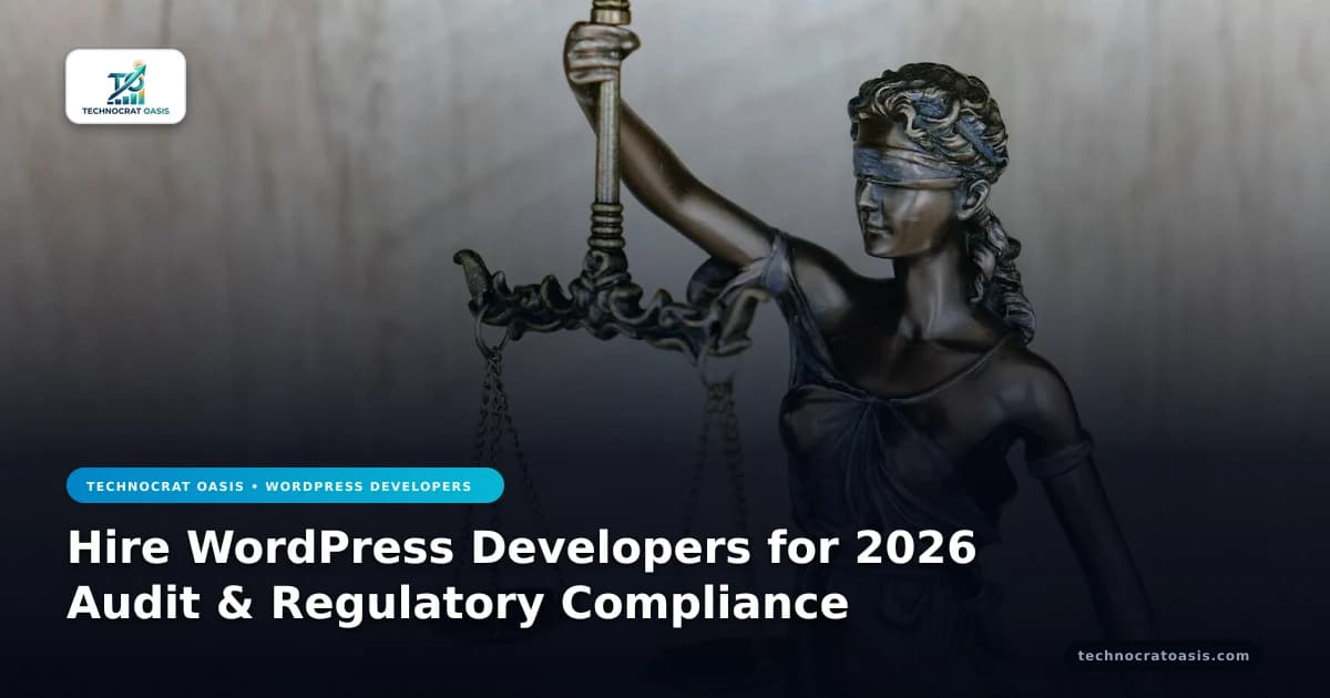 Hire WordPress Developers for 2026 Audit & Regulatory Compliance
