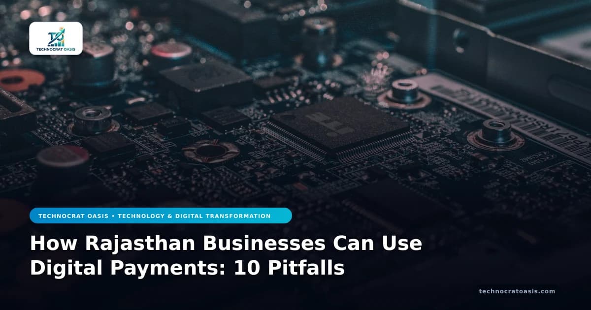 How Rajasthan Businesses Can Use Digital Payments: 10 Pitfalls