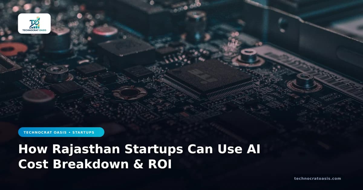 How Rajasthan Startups Can Use AI Cost Breakdown & ROI