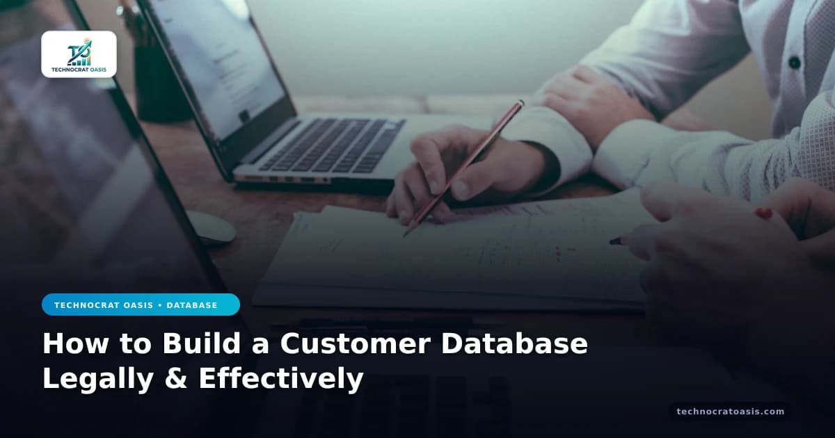 How to Build a Customer Database Legally & Effectively