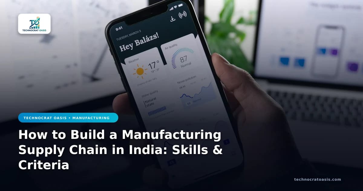 How to Build a Manufacturing Supply Chain in India: Skills & Criteria