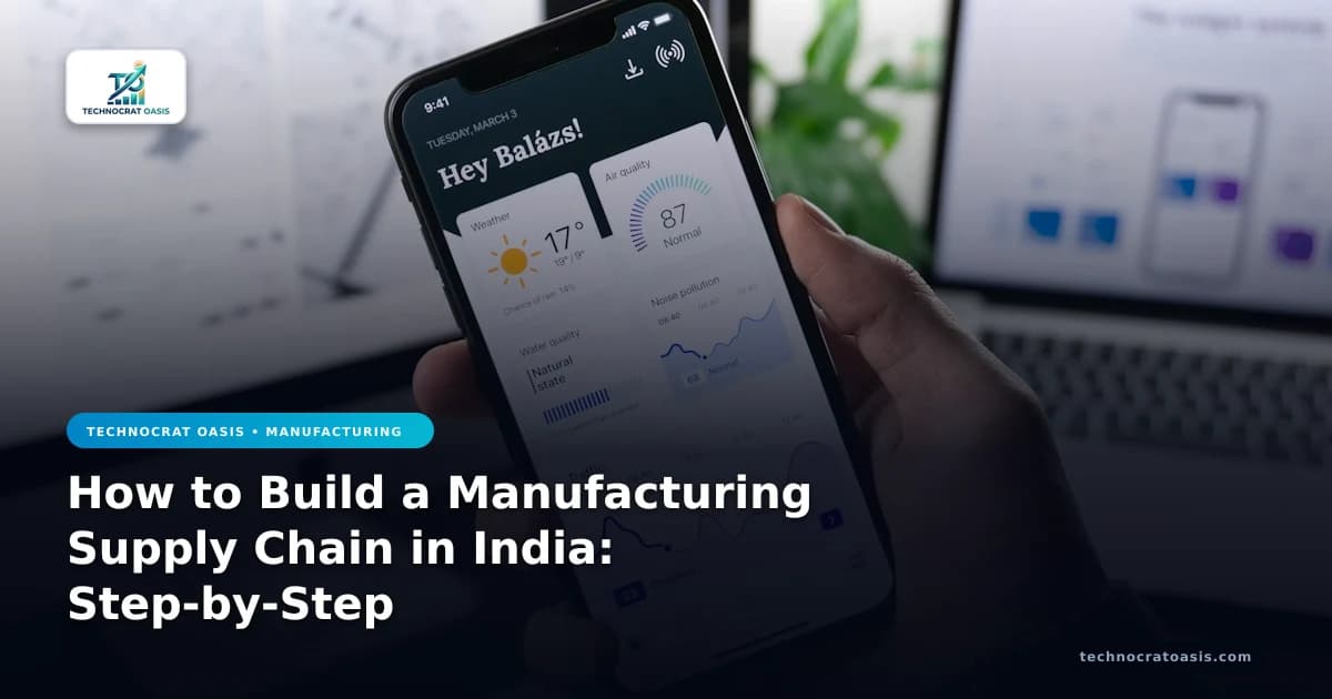 How to Build a Manufacturing Supply Chain in India: Step-by-Step