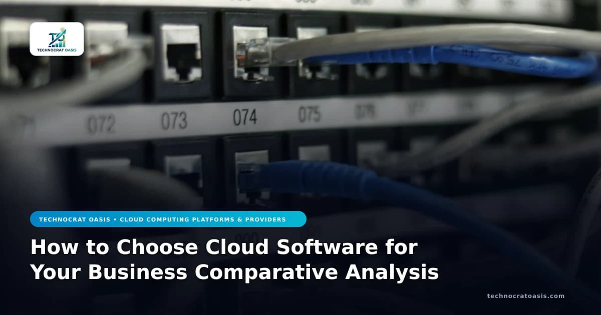How to Choose Cloud Software for Your Business Comparative Analysis