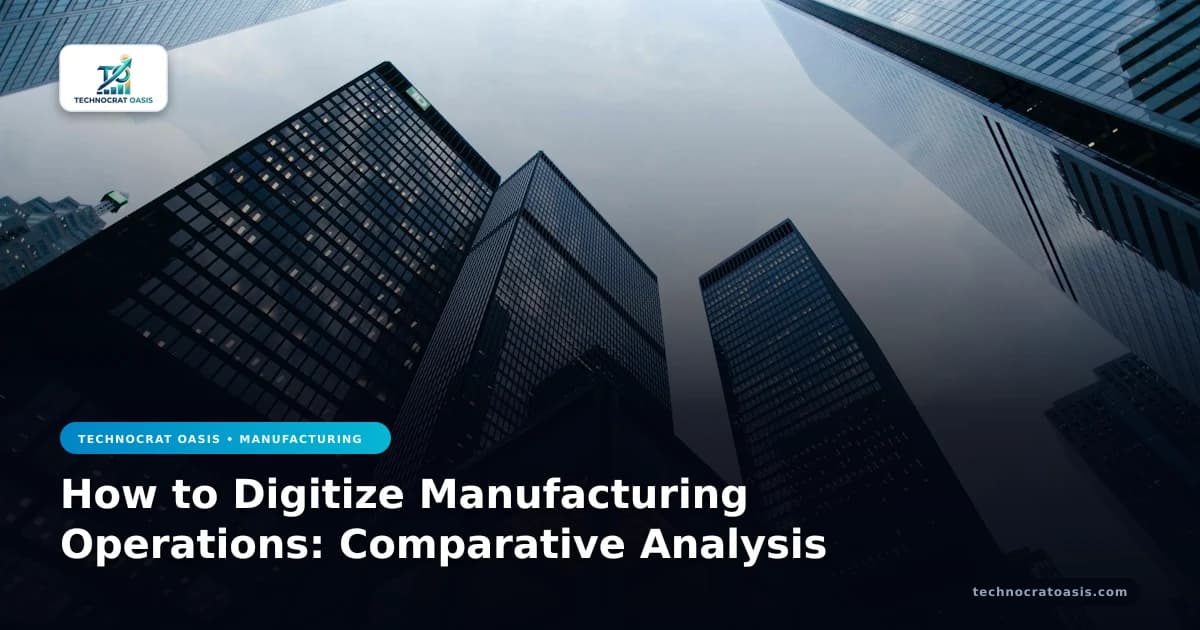 How to Digitize Manufacturing Operations: Comparative Analysis