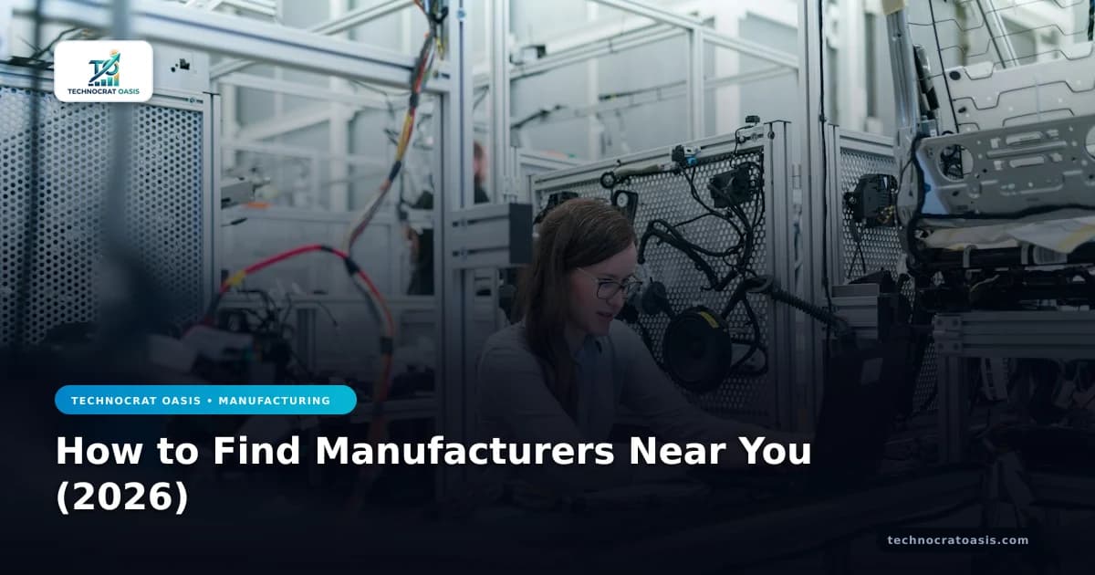 How to Find Manufacturers Near You (2026)
