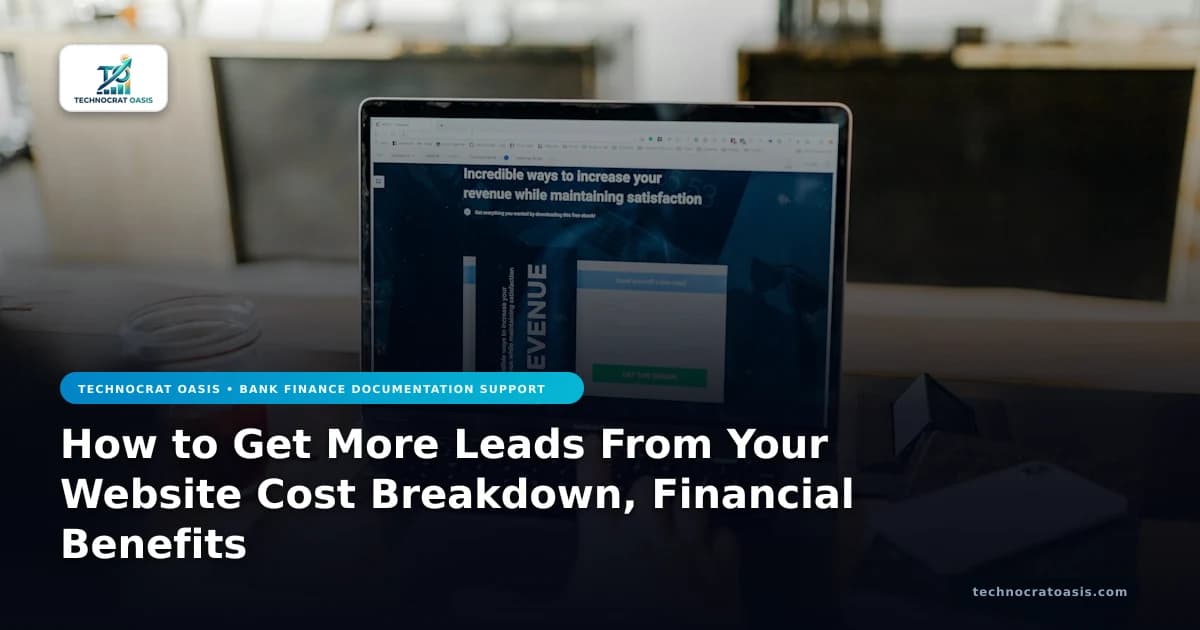 How to Get More Leads From Your Website Cost Breakdown, Financial Benefits