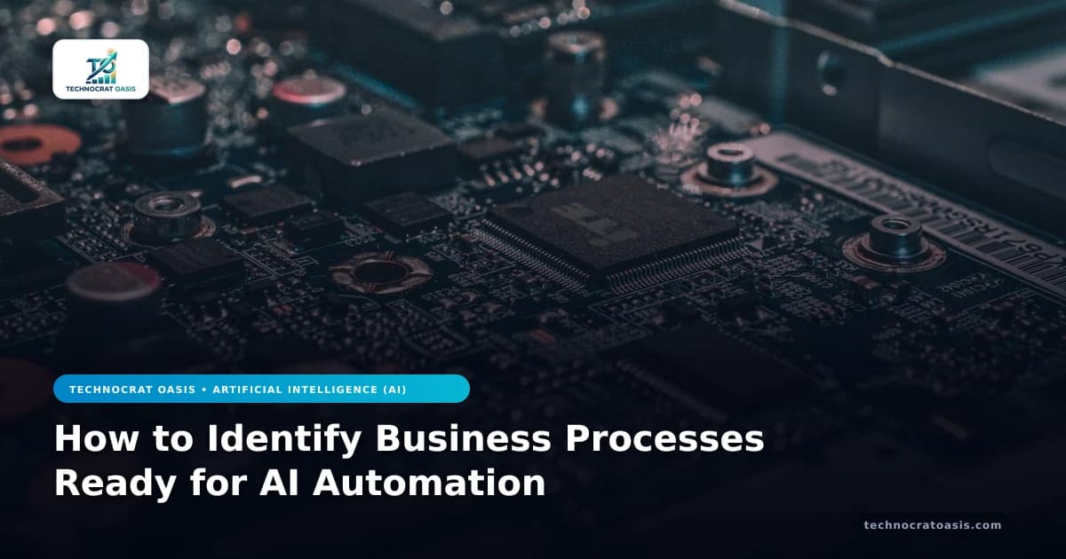How to Identify Business Processes Ready for AI Automation