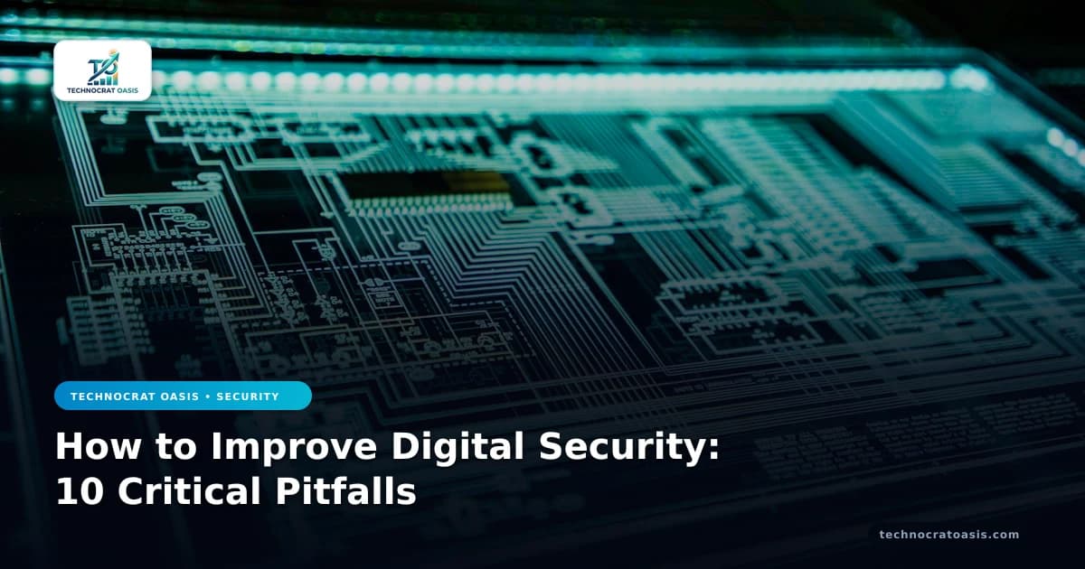 How to Improve Digital Security: 10 Critical Pitfalls