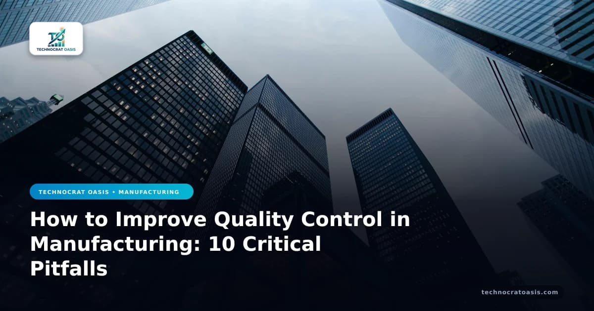 How to Improve Quality Control in Manufacturing: 10 Critical Pitfalls