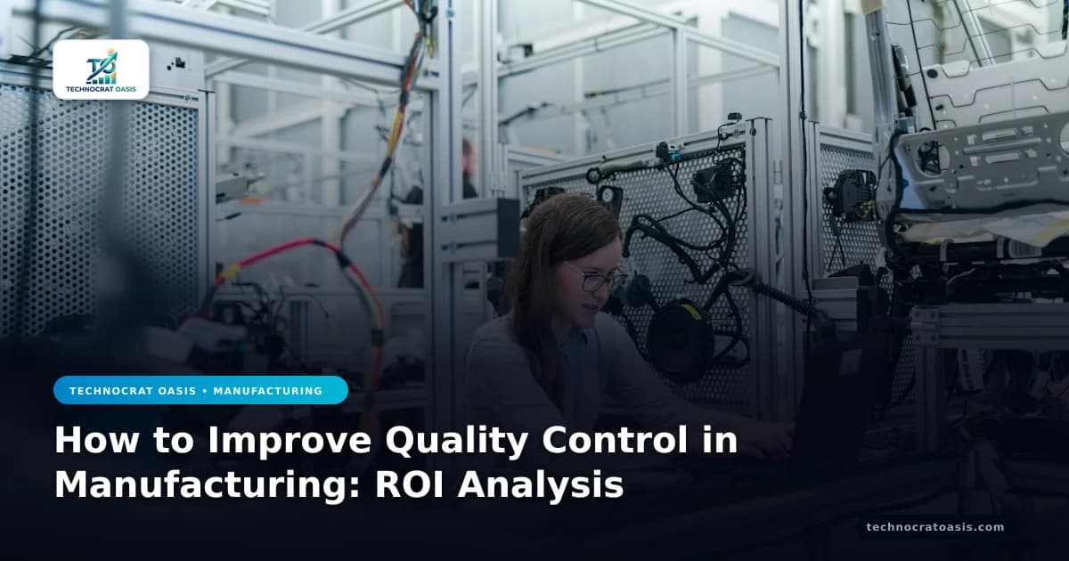 How to Improve Quality Control in Manufacturing: ROI Analysis