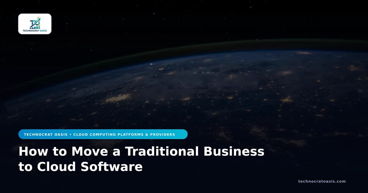 How to Move a Traditional Business to Cloud Software