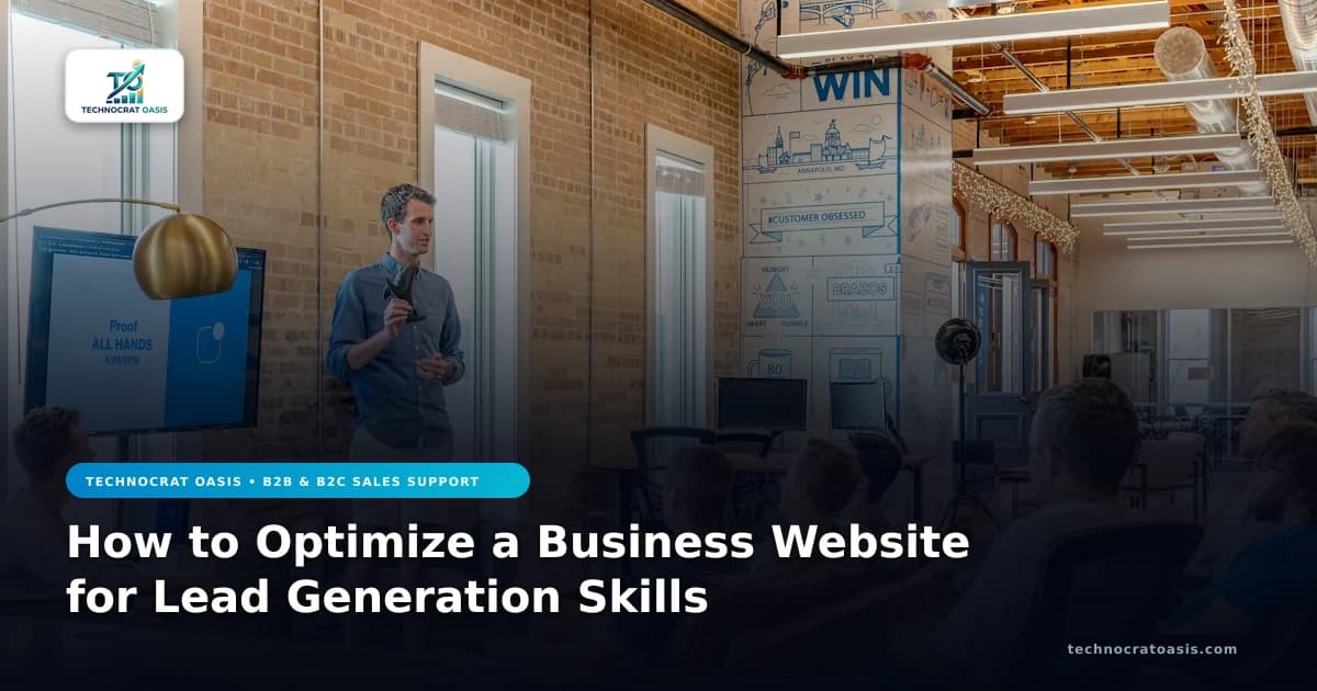 How to Optimize a Business Website for Lead Generation Skills