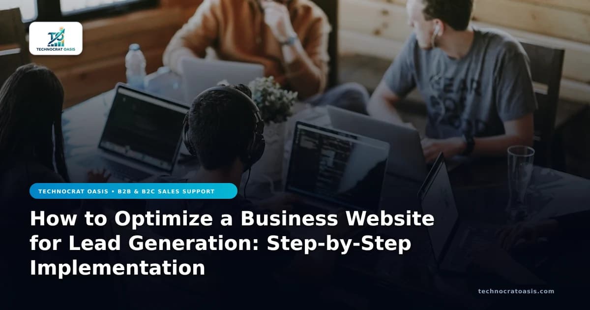 How to Optimize a Business Website for Lead Generation: Step-by-Step Implementation