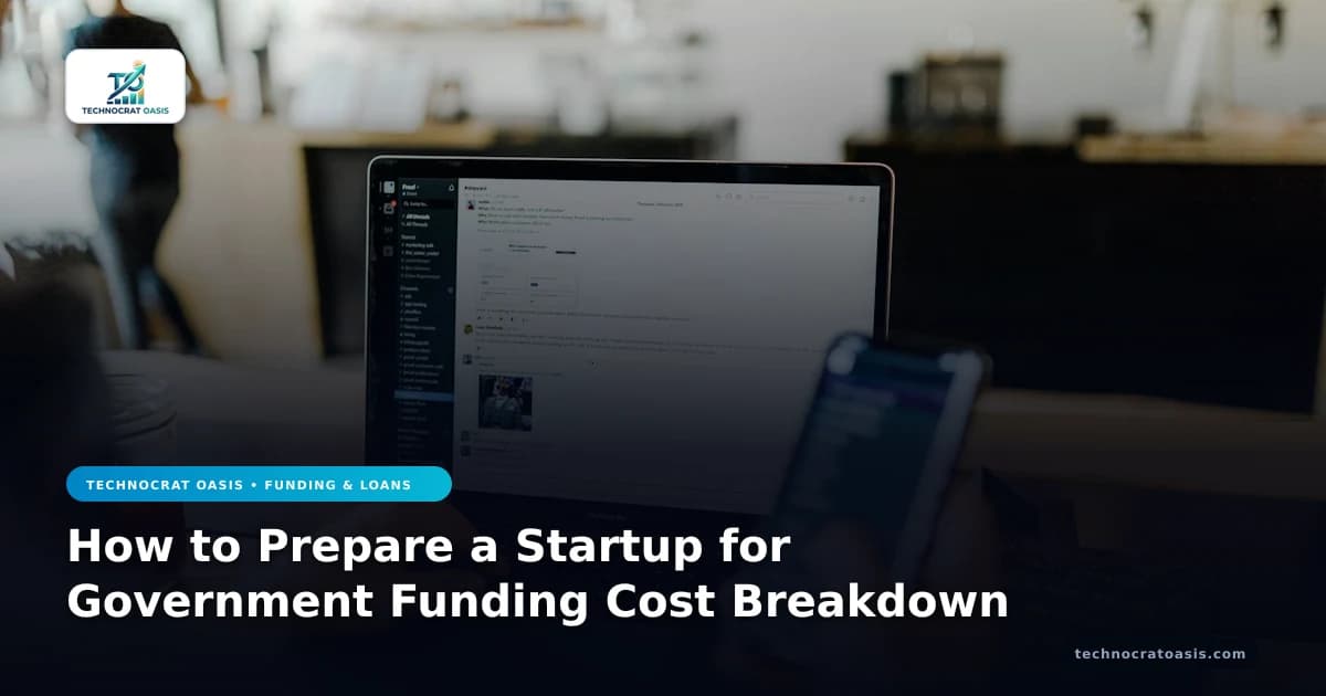 How to Prepare a Startup for Government Funding Cost Breakdown