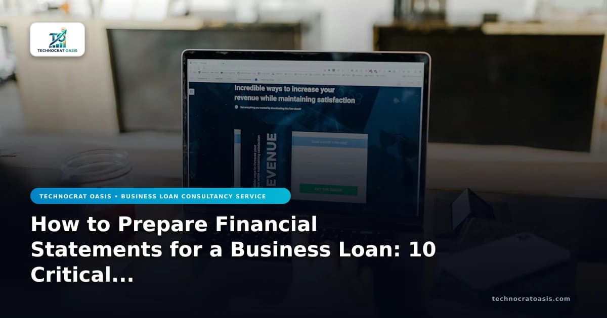 How to Prepare Financial Statements for a Business Loan: 10 Critical Pitfalls