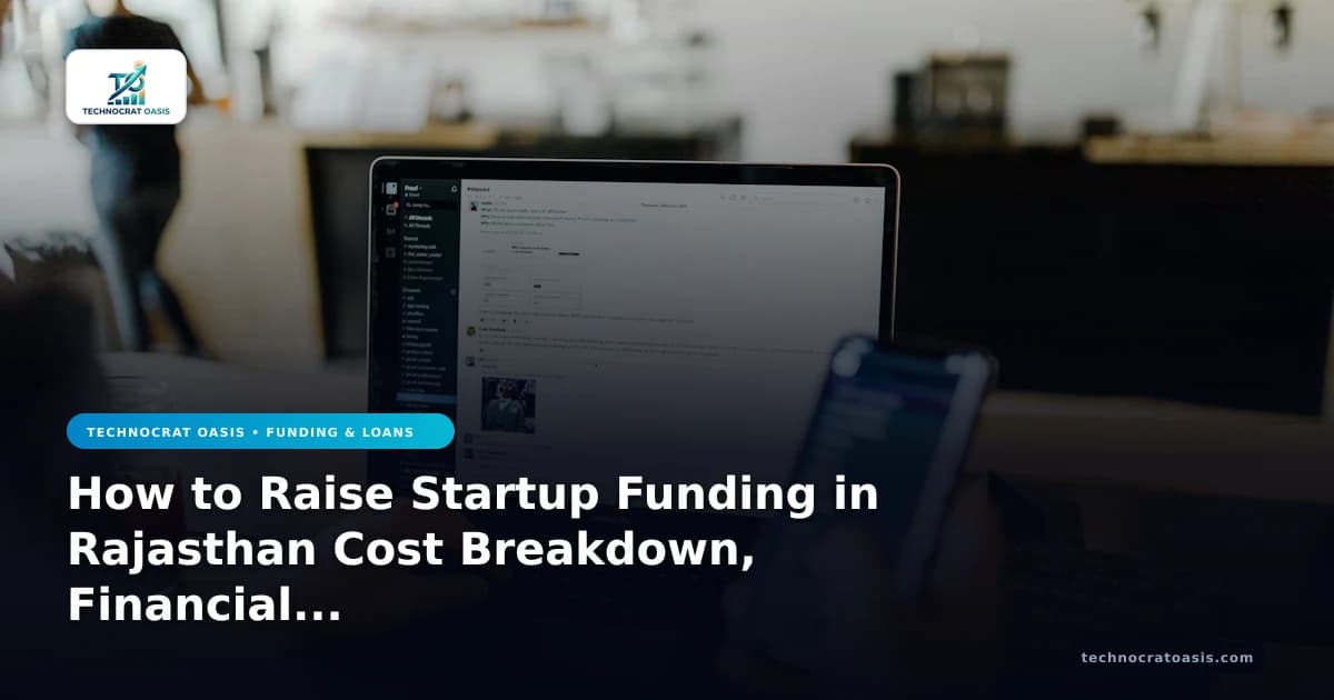 How to Raise Startup Funding in Rajasthan Cost Breakdown, Financial Benefits
