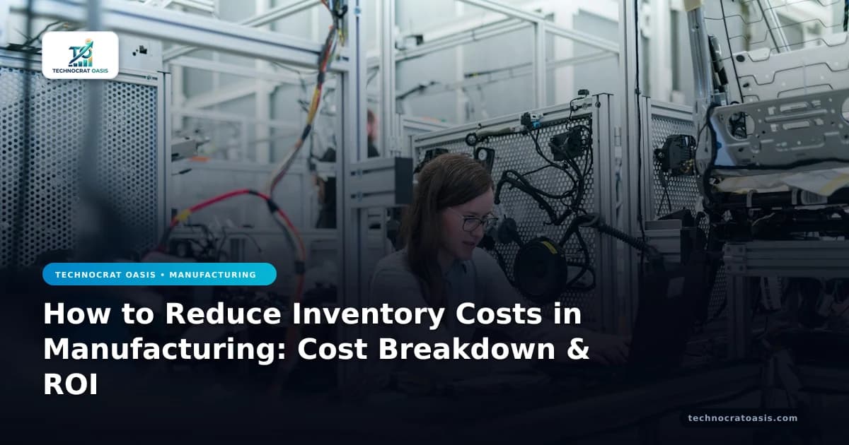 How to Reduce Inventory Costs in Manufacturing: Cost Breakdown & ROI