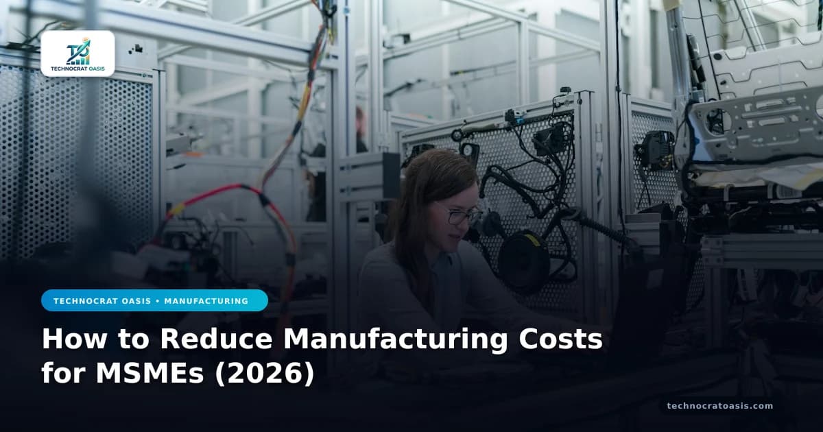 How to Reduce Manufacturing Costs for MSMEs (2026)